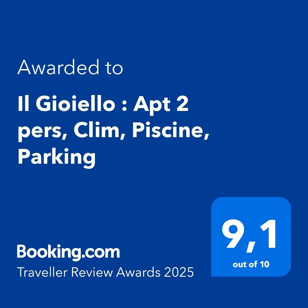 Il Gioiello : Apt 2 Pers, Clim, Piscine, Parking Antibes Appartamento